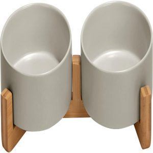 Ceramic Dog and Cat Bowl